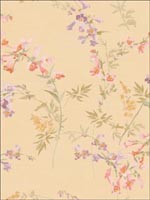 Floral Wallpaper FF50803 by Seabrook Wallpaper for sale at Wallpapers To Go