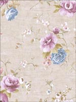 Floral Wallpaper FF51209 by Seabrook Wallpaper for sale at Wallpapers To Go