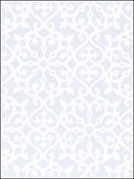 Allison Light Blue Wallpaper T1823 by Thibaut Wallpaper for sale at Wallpapers To Go