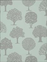 Russell Square Linen on Aqua Wallpaper T35108 by Thibaut Wallpaper for sale at Wallpapers To Go
