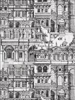 Palazzo Black and White Wallpaper T35172 by Thibaut Wallpaper for sale at Wallpapers To Go