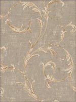 Leaf Scroll Wallpaper DR50607 by Seabrook Wallpaper for sale at Wallpapers To Go