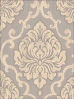 Damask Wallpaper LE20808 by Seabrook Wallpaper for sale at Wallpapers To Go