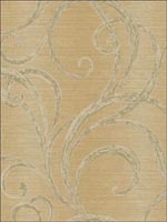 Scroll Design Wallpaper LE21005 by Seabrook Wallpaper for sale at Wallpapers To Go