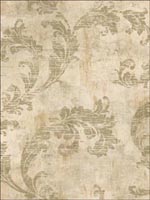 Leaf Scroll Wallpaper LW40907 by Seabrook Wallpaper for sale at Wallpapers To Go
