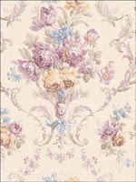 Floral Wallpaper WC50709 by Seabrook Wallpaper for sale at Wallpapers To Go