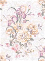 Floral Wallpaper WC51609 by Seabrook Wallpaper for sale at Wallpapers To Go