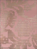 Sadira Rose Pixelated Modern Floral Wallpaper 341742 by Kenneth James Wallpaper for sale at Wallpapers To Go