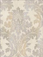 Colter Damask Wallpaper AE31105 by Seabrook Wallpaper for sale at Wallpapers To Go