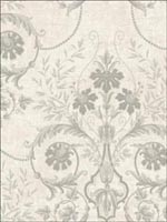 Floral Scroll Wallpaper FN30800 by Pelican Prints Wallpaper for sale at Wallpapers To Go