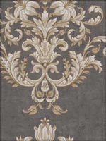 Damask Wallpaper GO41000 by Seabrook Wallpaper for sale at Wallpapers To Go
