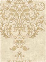Damask Wallpaper GO41005 by Seabrook Wallpaper for sale at Wallpapers To Go