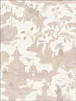 Chinese Toile Neutral Wallpaper 1008039 by Cole and Son Wallpaper for sale at Wallpapers To Go