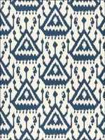 Vientiane Ikat Indigo Wallpaper 5006952 by Schumacher Wallpaper for sale at Wallpapers To Go