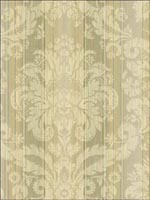Damask Striped Wallpaper NF50307 by Seabrook Wallpaper for sale at Wallpapers To Go