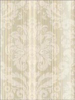 Damask Striped Wallpaper NF50308 by Seabrook Wallpaper for sale at Wallpapers To Go