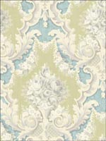 Damask Wallpaper NF50804 by Seabrook Wallpaper for sale at Wallpapers To Go