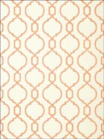 Cortney Coral on Cream Wallpaper T11060 by Thibaut Wallpaper for sale at Wallpapers To Go