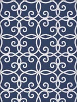 Kendall Navy Wallpaper T11070 by Thibaut Wallpaper for sale at Wallpapers To Go
