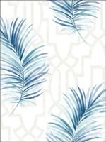 Palm Leaves Trellis Wallpaper BL41008 by Pelican Prints Wallpaper for sale at Wallpapers To Go
