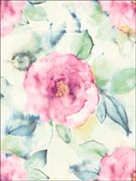 Floral Watercolor Wallpaper JA31201 by Pelican Prints Wallpaper for sale at Wallpapers To Go