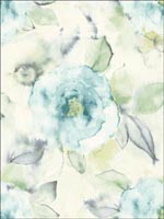 Floral Watercolor Wallpaper JA31202 by Pelican Prints Wallpaper for sale at Wallpapers To Go