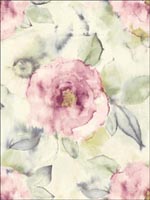 Floral Watercolor Wallpaper JA31209 by Pelican Prints Wallpaper for sale at Wallpapers To Go