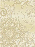 Floral Medallion Wallpaper GA30003 by Collins and Company Wallpaper for sale at Wallpapers To Go