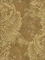 Newton Damask Brown Wallpaper AV51306 by Seabrook Wallpaper for sale at Wallpapers To Go