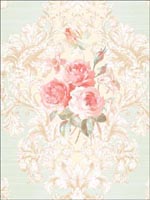 Vesper Floral Wallpaper CM10302 by Seabrook Wallpaper for sale at Wallpapers To Go