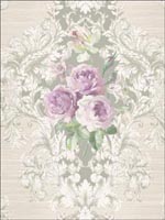 Vesper Floral Wallpaper CM10309 by Seabrook Wallpaper for sale at Wallpapers To Go