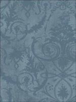Melina Damask Wallpaper CM10902 by Seabrook Wallpaper for sale at Wallpapers To Go