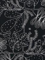Blommen Ebony Wallpaper 5007494 by Schumacher Wallpaper for sale at Wallpapers To Go