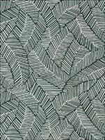 Abstract Leaf Metallic Slate Wallpaper 5007534 by Schumacher Wallpaper for sale at Wallpapers To Go