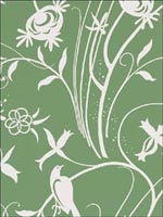 Sky Meadow Green Wallpaper 5007623 by Schumacher Wallpaper for sale at Wallpapers To Go