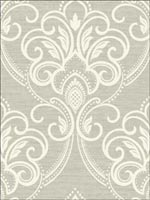 Damask Wallpaper DL30913 by Hemisphere Wallpaper for sale at Wallpapers To Go