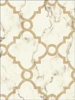 Marble Trellis Wallpaper DL31307 by Hemisphere Wallpaper for sale at Wallpapers To Go