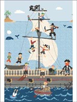 Ahoy Matey Mural KJ50900M by Pelican Prints Wallpaper for sale at Wallpapers To Go