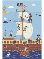 Ahoy Matey Mural KJ50902M by Pelican Prints Wallpaper for sale at Wallpapers To Go