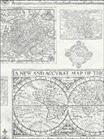 Antique Map Wallpaper YC61000 by Wallquest Wallpaper for sale at Wallpapers To Go