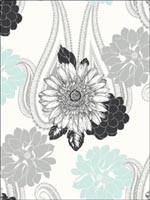 Floral Paisley Wallpaper BW20802 by Paper and Ink Wallpaper for sale at Wallpapers To Go