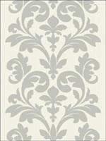 Leaf Scroll Striped Wallpaper ZN50607 by Studio 465 Wallpaper for sale at Wallpapers To Go