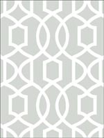 Gray Grand Trellis Peel And Stick Wallpaper NU1421 by Brewster Wallpaper for sale at Wallpapers To Go