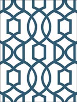 Navy Grand Trellis Peel And Stick Wallpaper NU1648 by Brewster Wallpaper for sale at Wallpapers To Go