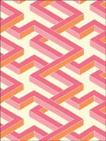 Luxor Pink Wallpaper 1051004 by Cole and Son Wallpaper for sale at Wallpapers To Go