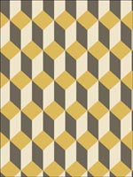 Delano Yellow and Black Wallpaper 1057032 by Cole and Son Wallpaper for sale at Wallpapers To Go