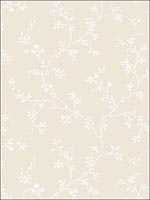 Leaf and Floral Trail Wallpaper AB27670 by Norwall Wallpaper for sale at Wallpapers To Go