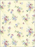 Floral Wallpaper PP23714 by Norwall Wallpaper for sale at Wallpapers To Go