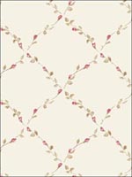 Trellis Floral Wallpaper PP27728 by Norwall Wallpaper for sale at Wallpapers To Go