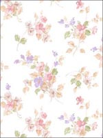 Floral Wallpaper PP27747 by Norwall Wallpaper for sale at Wallpapers To Go
